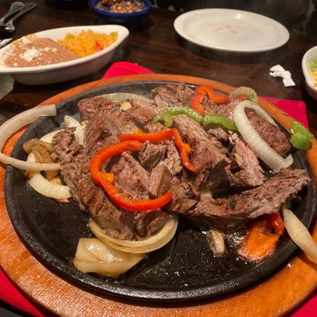 La Hacienda Ranch signature dishes Steak FajitaChicken FajitaCombo Fajitas
